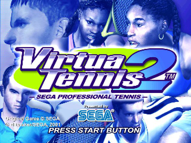 Virtua Tennis 2 Title Screen